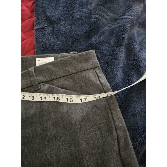 Gap Womens 18 Signature Skinny Ankle Pants Stretch Heather Gray Mid Rise - Picture 4 of 8